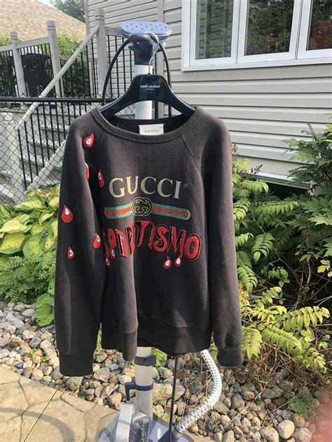 gucci spiritismo sweater|Gucci Spiritismo logo GG sweater crewneck Sz L Altered to.